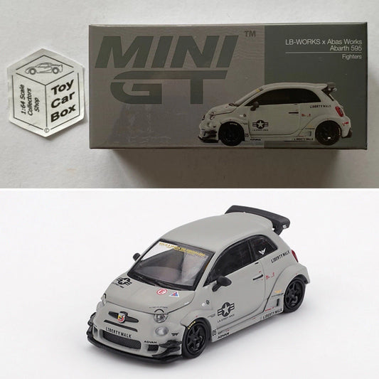 Mini GT #1064 - Fiat Abarth 595 LB-Works X Abas Works (Fighters - 1/64) N38g