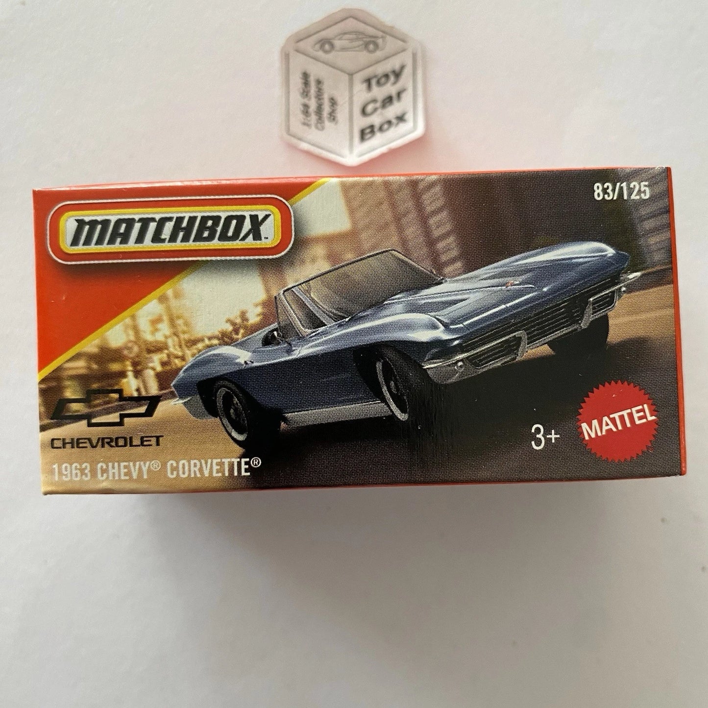 2025 MATCHBOX #83 - 1963 Chevy Corvette (Blue) - B00