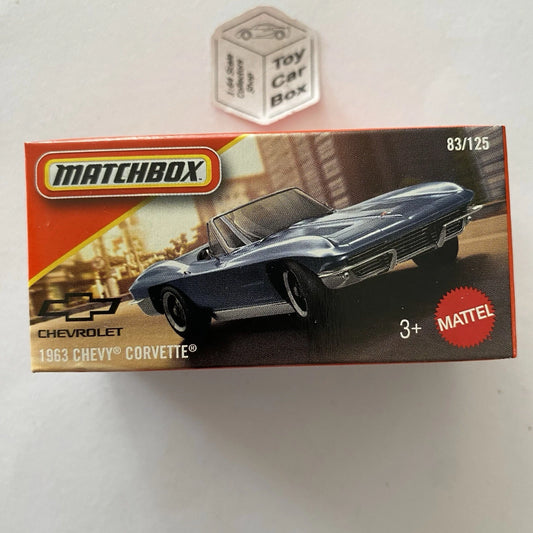 2025 MATCHBOX #83 - 1963 Chevy Corvette (Blue) - B00