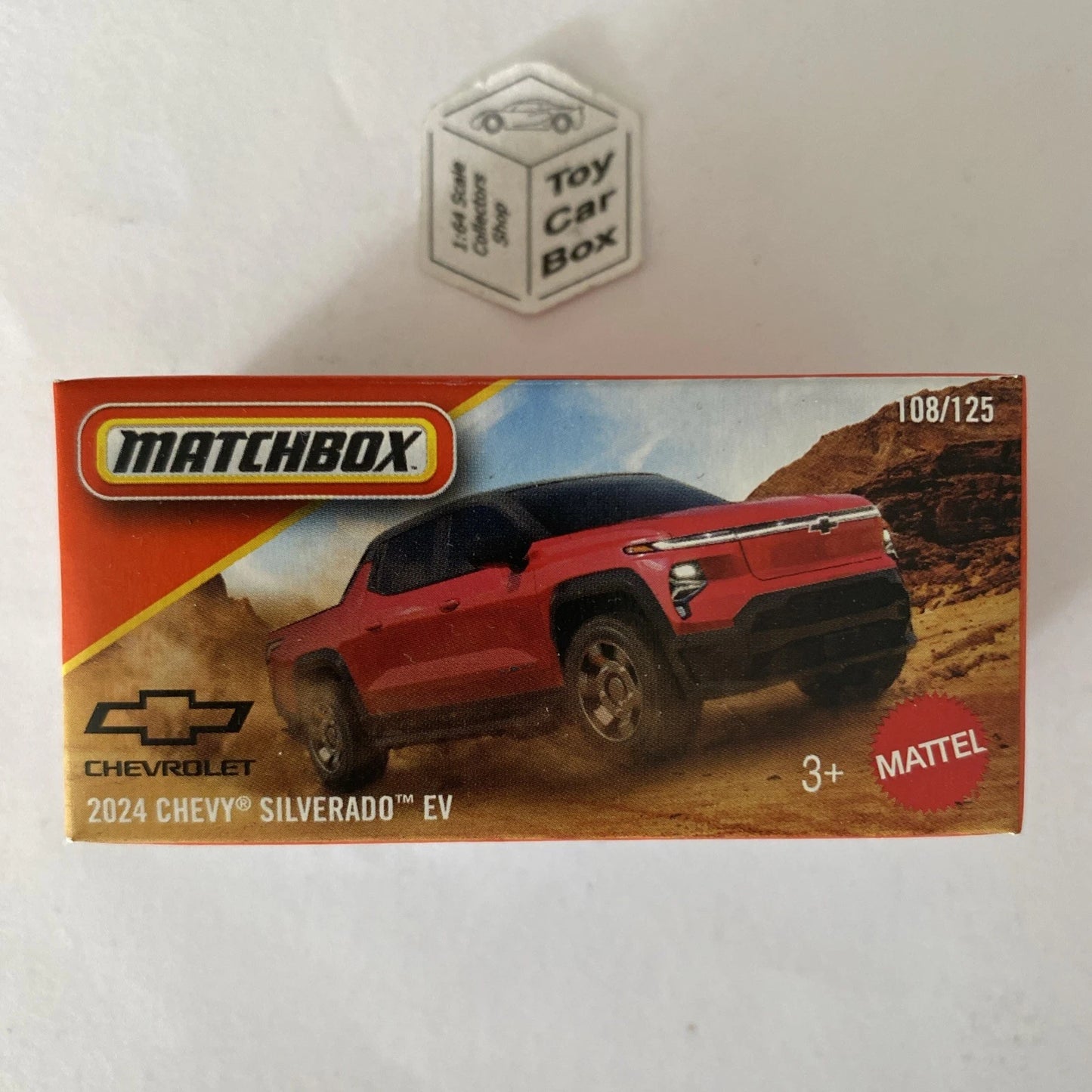 2025 MATCHBOX #108 - 2024 Chevy Silverado EV (Power Grab - Red) B80
