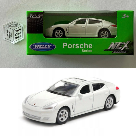 WELLY 1:60-64 - Porsche Panamera (White #52305 - Boxed - See Notes) E01g