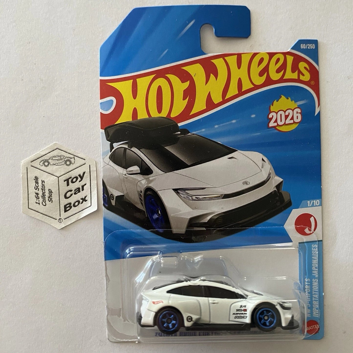 2026 HOT WHEELS #60 - Toyota Prius Custom (White #1 J-Imports -Long) A80