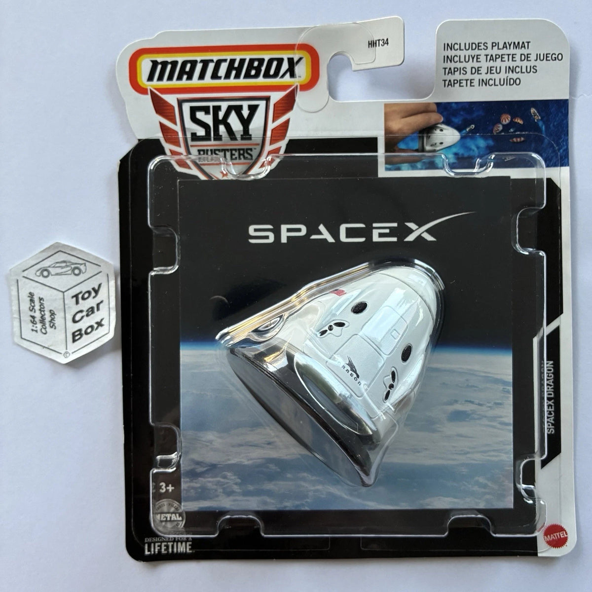 2024 MATCHBOX Sky Busters #22 - SpaceX Dragon Spacecraft (White - Unopened) D02g