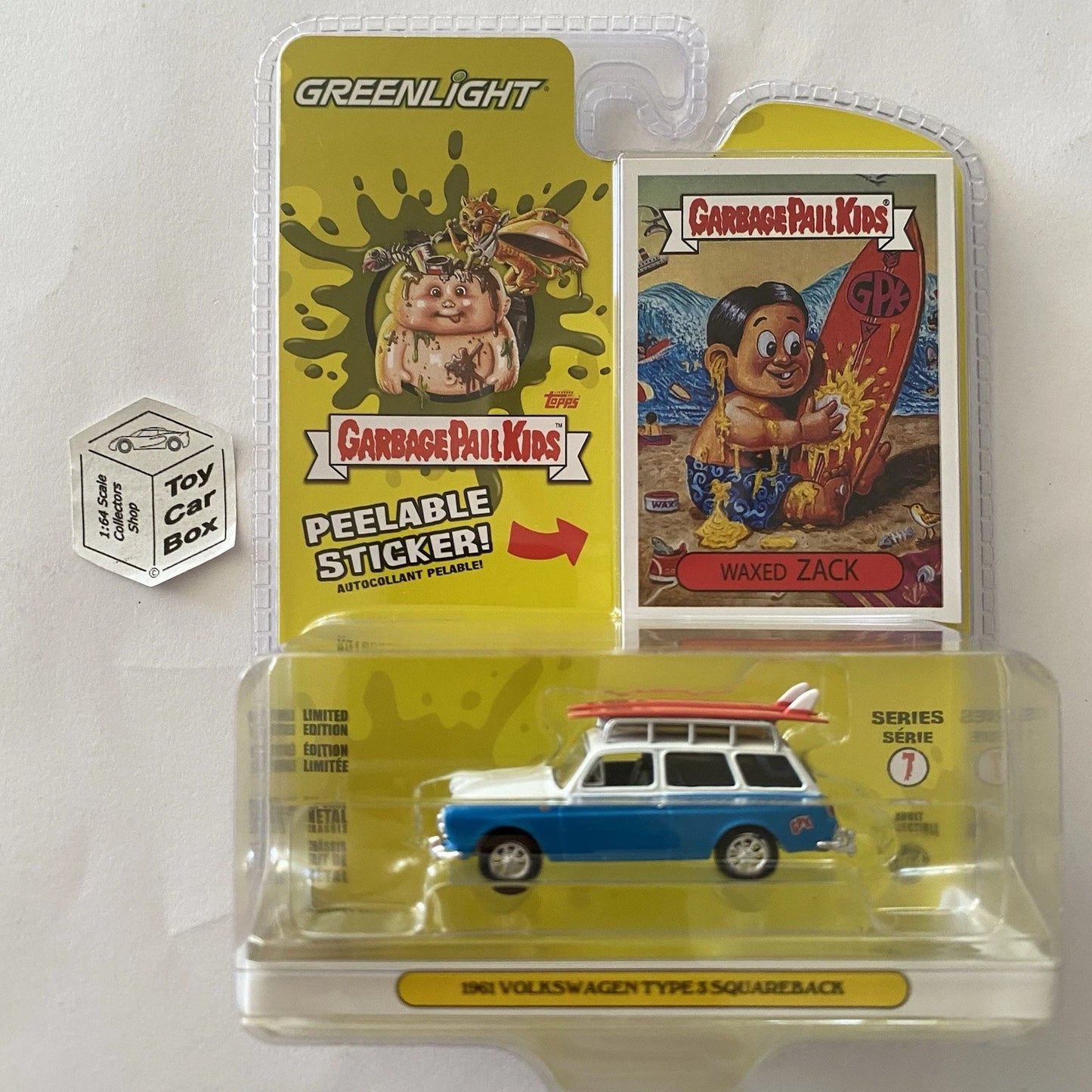 GREENLIGHT - 1961 Volkswagen VW Type 3 Squareback (Garbage Paul Kids S7) J45g
