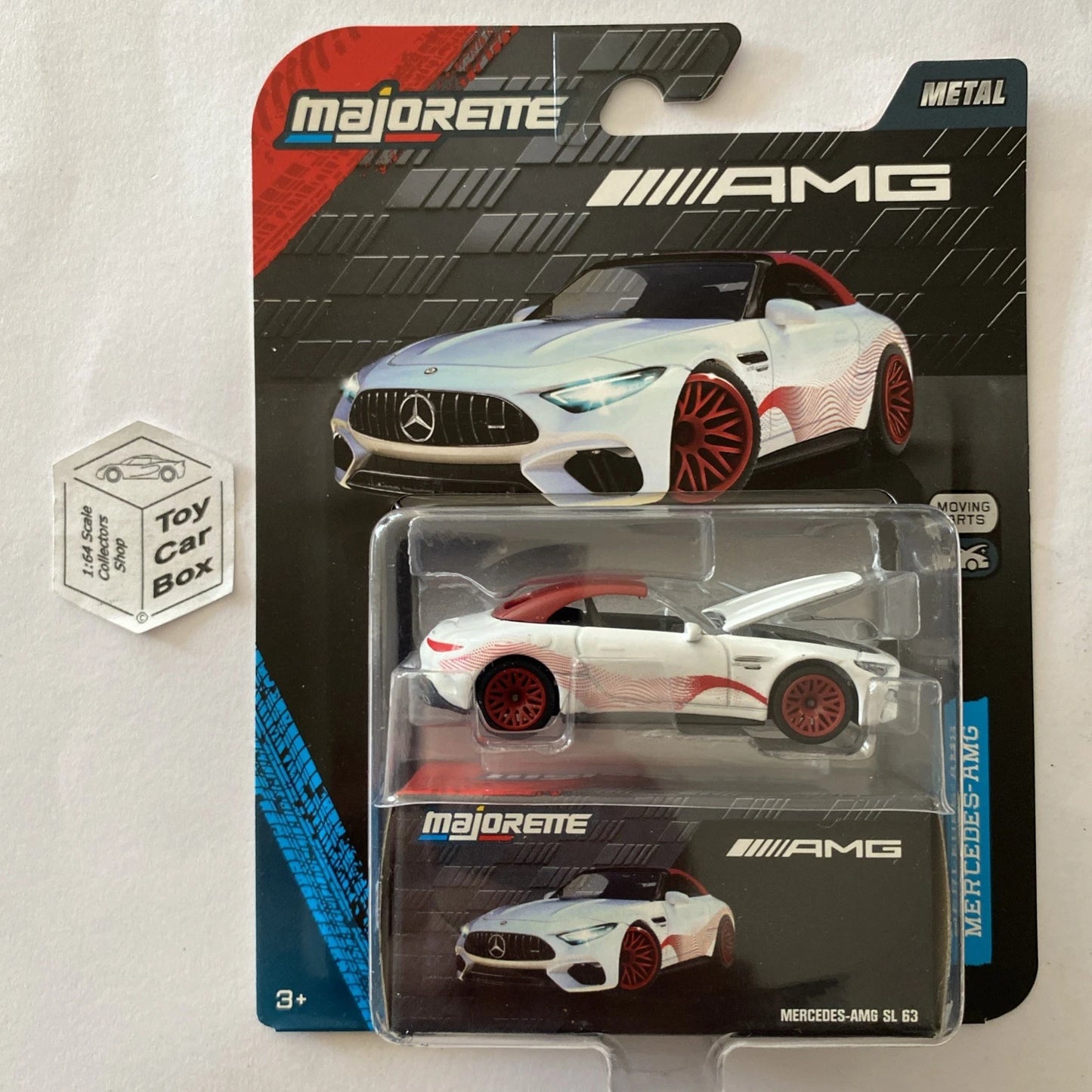 MAJORETTE - Mercedes-AMG SL63 (White - 1:64* Deluxe Car & Collectors Box) G69