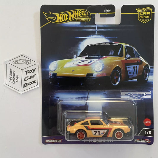 2024 HOT WHEELS Car Culture - ‘71 Porsche 911 (Yellow #1 Exotic Envy) G04