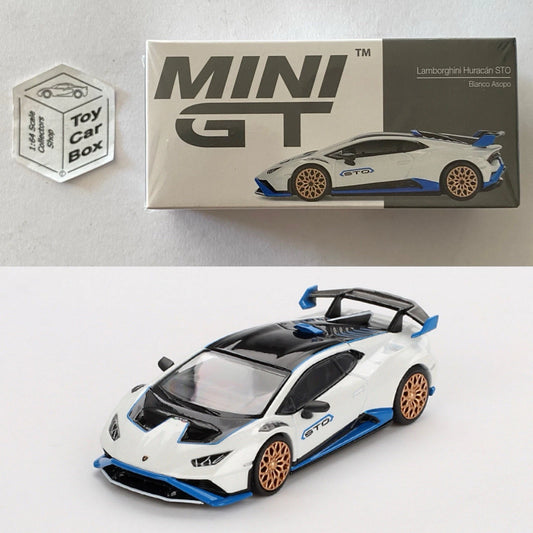 Mini GT #788 - Lamborghini Huracan STO (White / Bianca Asopo - 1/64 Scale) N38g