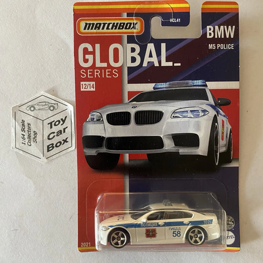 2021 MATCHBOX - BMW M5 Police Car (#12 Global Series) C00g