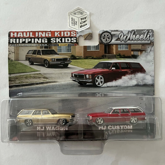 OZ WHEELS Twin Set - Holden HJ wagon & Custom HJ (Haulin Kids & Ripping Skids)