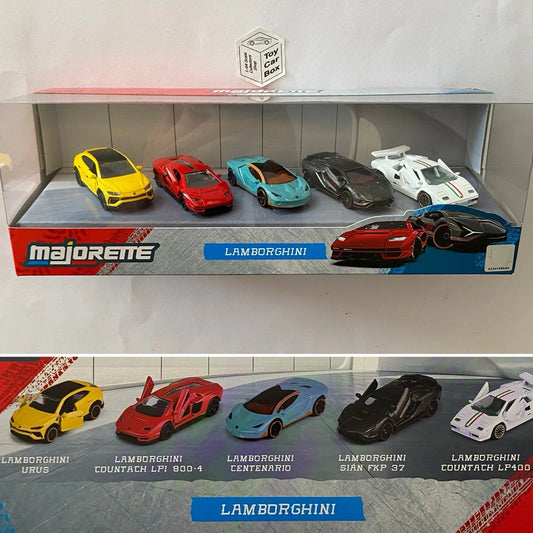 MAJORETTE Lamborghini Gift Set (Urus, Countach LPI800-4, Centenario, Sian) BF39