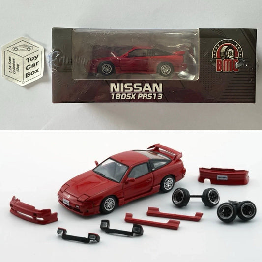 BM CREATIONS - Nissan 180SX PRS13 (1:64 Scale - Red - RHD) Og