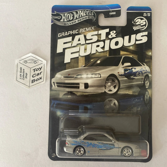 2025 HOT WHEELS Fast & Furious - Honda S2000 (White #1 Graphics Remix) E00g