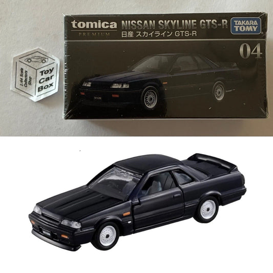 TOMICA Premium #4 - Nissan Skyline GTS-R R31 (Black - 1/61 Scale - Boxed) G50g