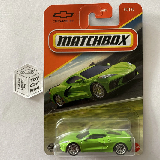 2025 MATCHBOX #90 - 2020 Corvette C8 (Green - Long Card) B64