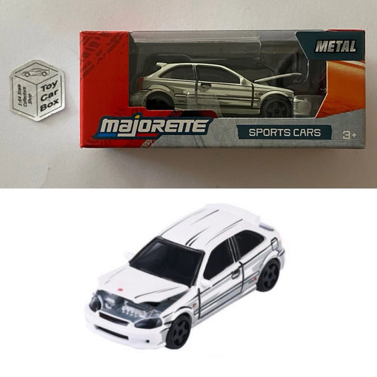 MAJORETTE - Honda Civic EK9 Type R (White - Sports Cars Box) 1/64 Scale* - E38