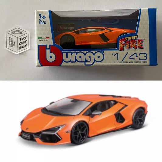 BBURAGO 1/43 - Lamborghini Revuelto (Orange - Street Fire - Boxed) E04g