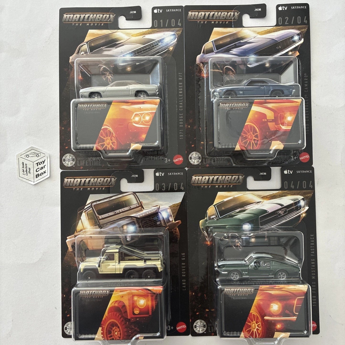 2026 MATCHBOX Collectors - The Movie 4x Car Set (No. 1 -4 Premium) BH20