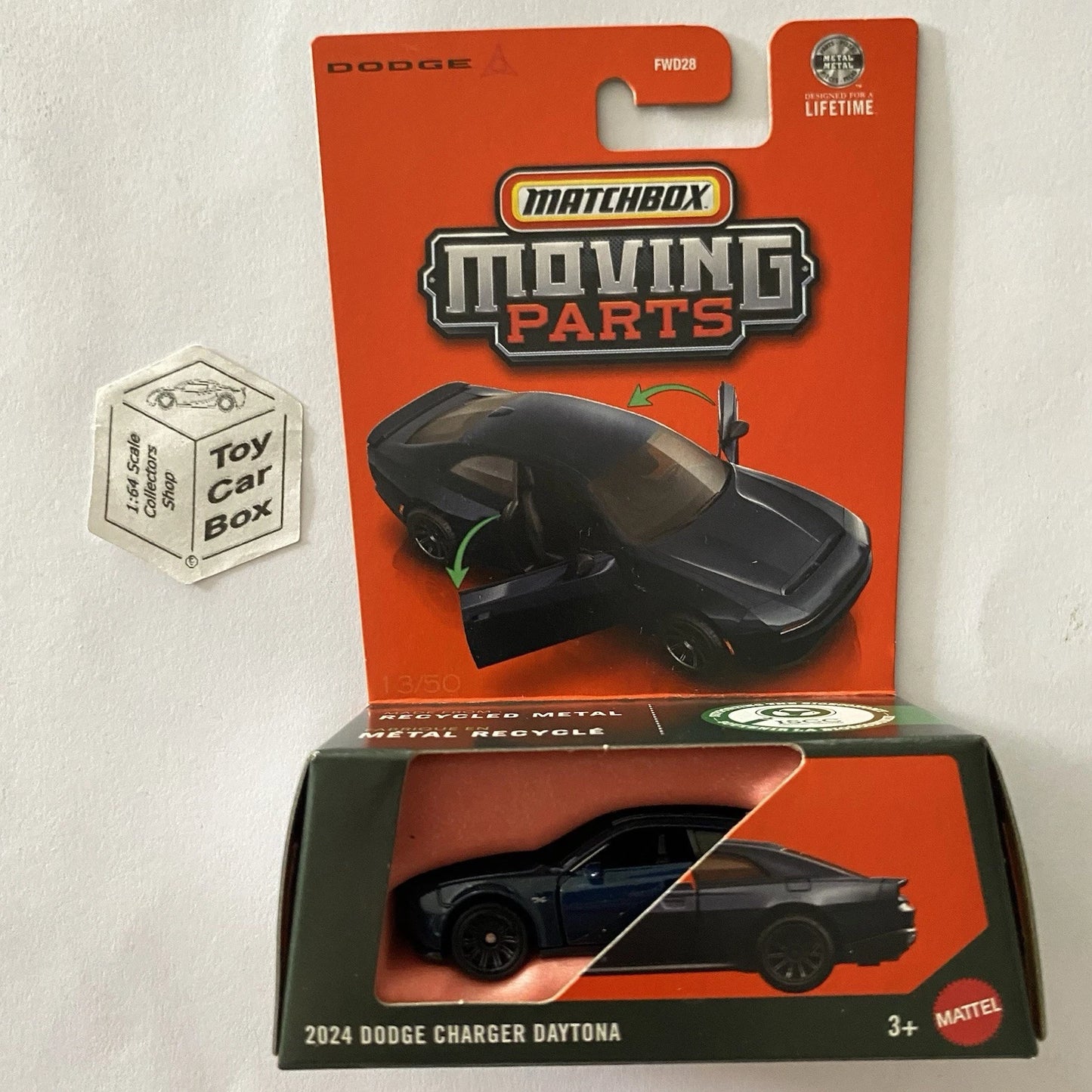 2026 MATCHBOX Moving Parts - ‘24 Dodge Charger Daytona (Blue -Opening Doors) D80