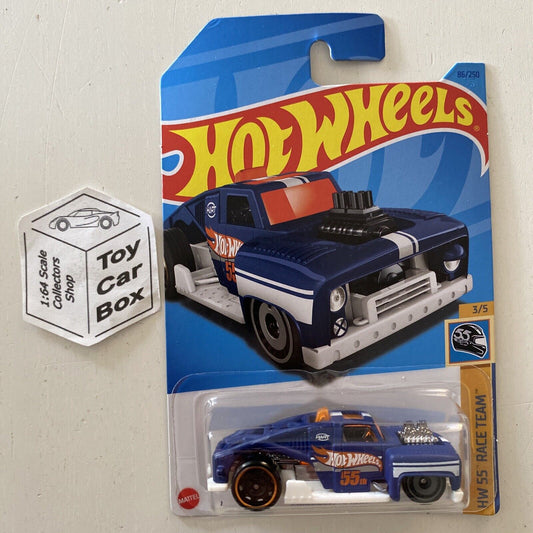 2023 HOT WHEELS #86 - Erikenstein Rod (Blue #2 HW 55 Race Team - Long Card) A80