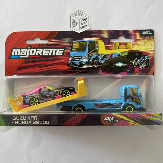 MAJORETTE JDM Transporter - Honda S2000 & Isuzu NPR (1/64 Scale*) P49