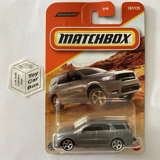 2025 MATCHBOX #107 - 2018 Dodge Durango (Grey - Long Card) B00