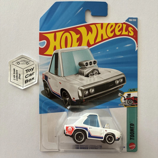 2026 HOT WHEELS #188 - ‘70 Dodge Charger (White #4 Tooned - Long Card) A80