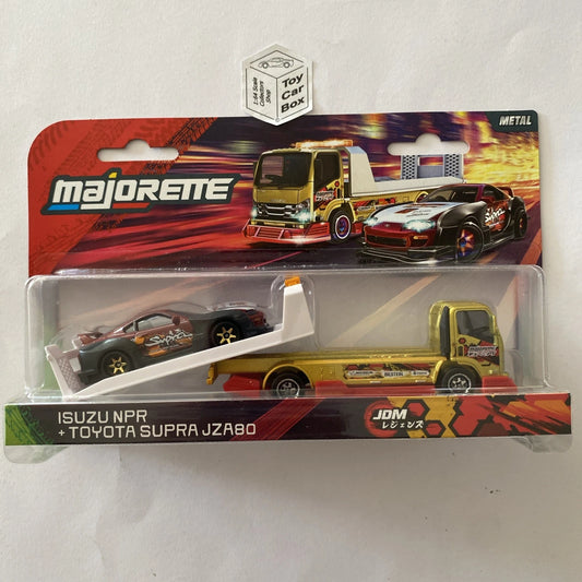 MAJORETTE JDM Transporter - Toyota Supra JZA80 & Isuzu NPR (1/64 Scale*) P49