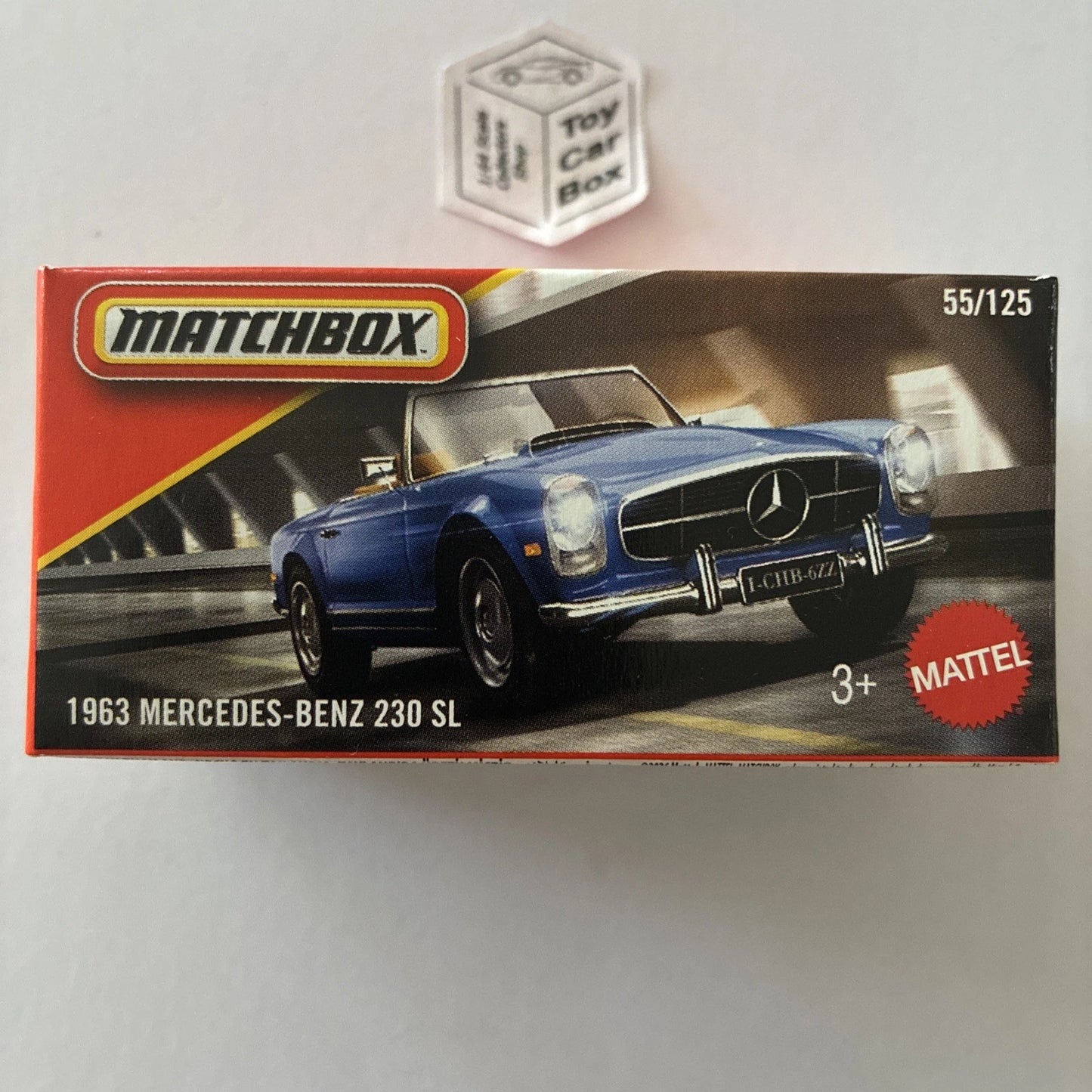 2026 MATCHBOX #55 - 1963 Mercedes-Benz 230SL (Blue - Power Grab - Unopened) B42g