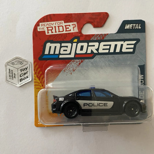 MAJORETTE Dodge Charger Police Car (New 1:64* Street Cars - Black) B74