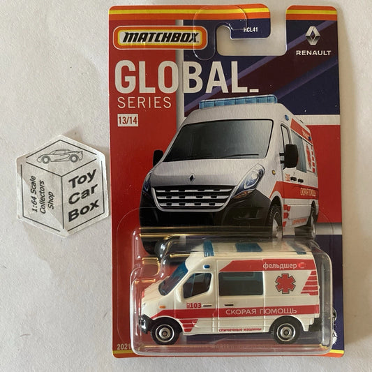 2021 MATCHBOX- Renault Master Ambulance (Ambulance #13 Global Series) C00g