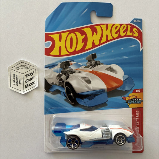 2026 HOT WHEELS #169 - Super Twin Mill (White #1 HW Lets Race - Long Card) B64
