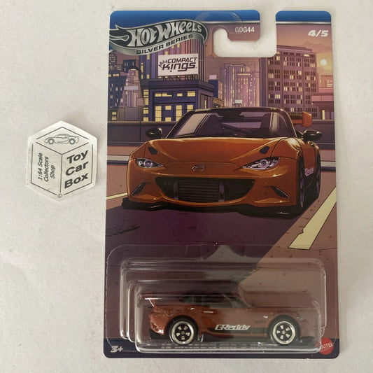 2025 HOT WHEELS Compact Kings - ‘15 Mazda MX-5 Miata (#4 Silver Series) D50
