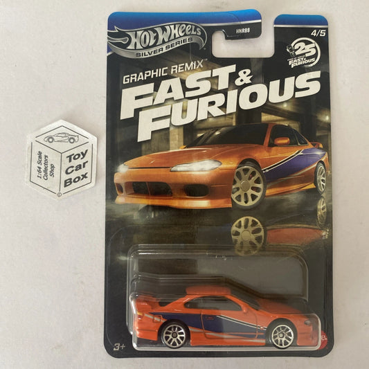 2025 HOT WHEELS Fast & Furious - Nissan Silvia (S15) (#4 Graphics Remix) E00g