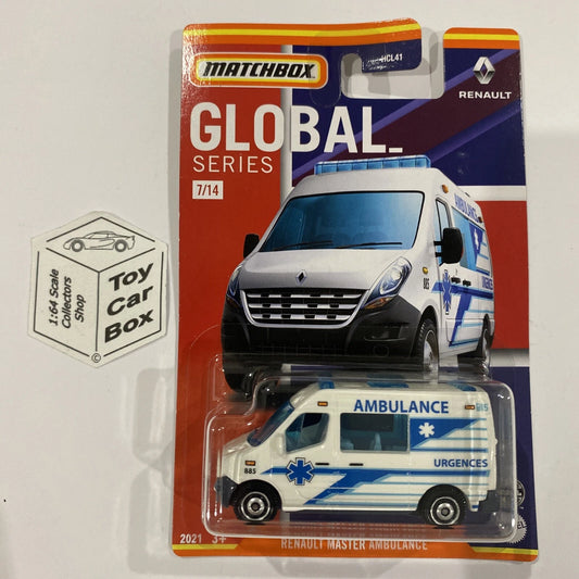 2021 MATCHBOX - Renault Master Ambulance (France Urgencies #7 Global Series) C73g