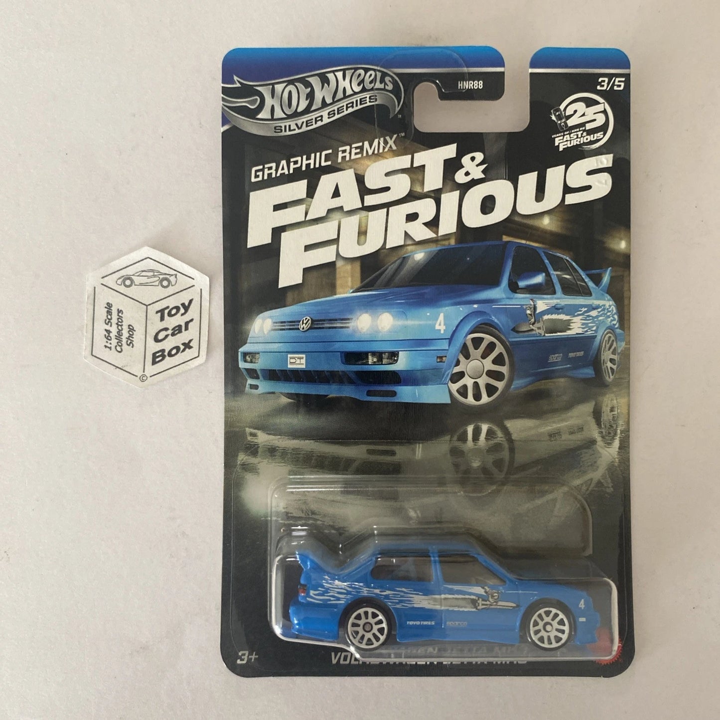 2025 HOT WHEELS Fast & Furious - Volkswagen Jetta MK3 (#3 Graphics Remix) E00g