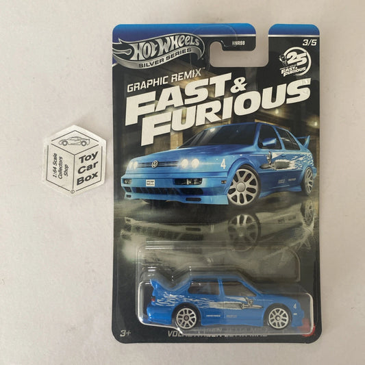 2025 HOT WHEELS Fast & Furious - Volkswagen Jetta MK3 (#3 Graphics Remix) E00g