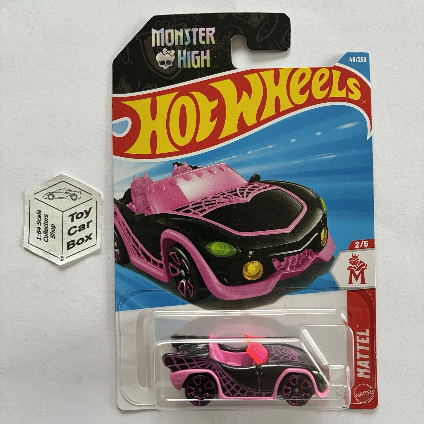 2026 HOT WHEELS #48 - Monster High Ghoul Mobile (Recolour #2 Mattel - Long) B64