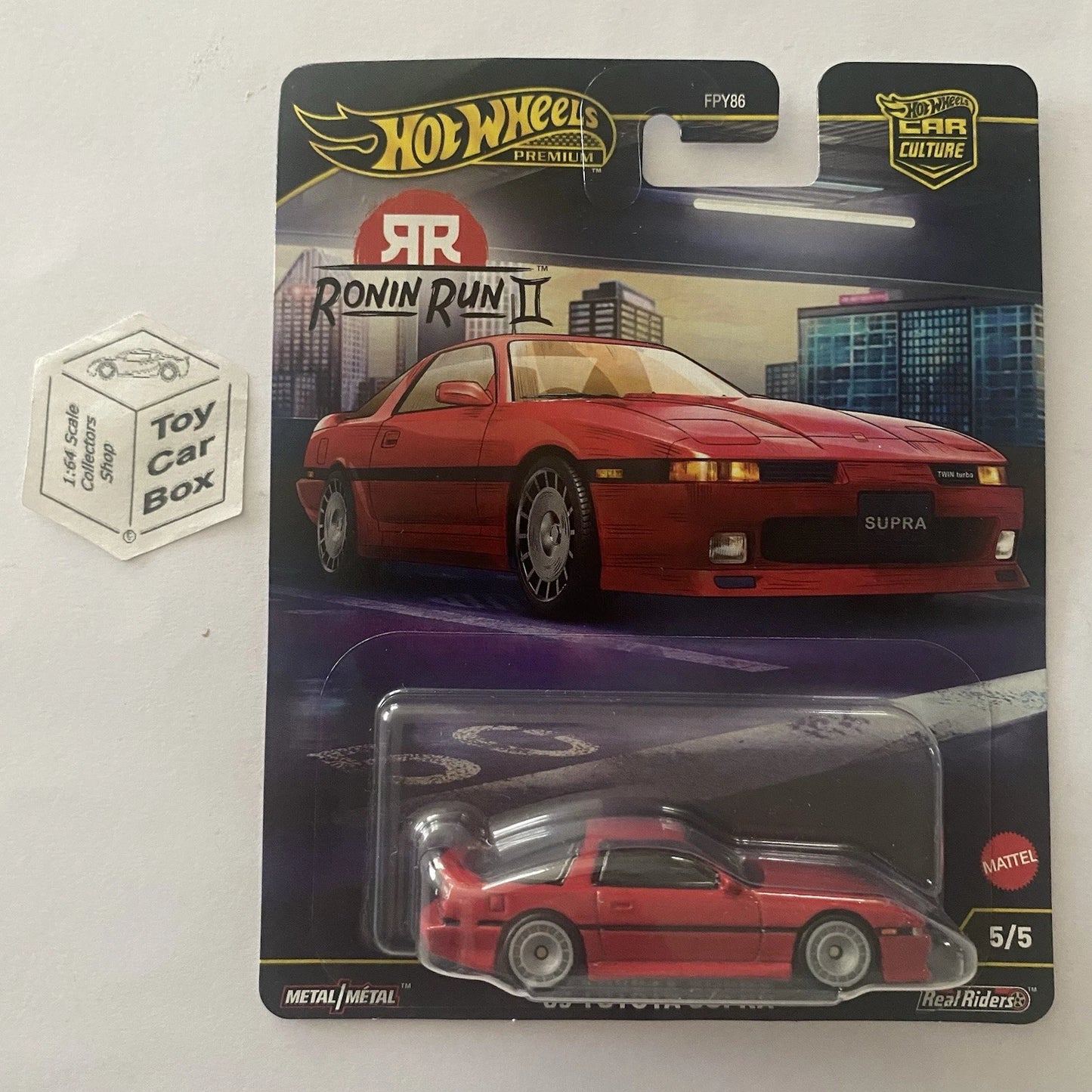 2025 HOT WHEELS Car Culture - ‘89 Toyota Supra (Red - Ronin Run 2) G20