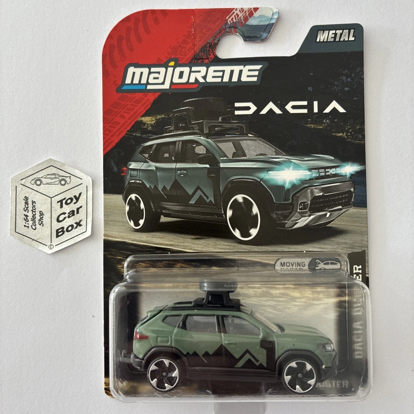 MAJORETTE Dacia Duster (3rd Gen - Green - Opening Rear Hatch) E18