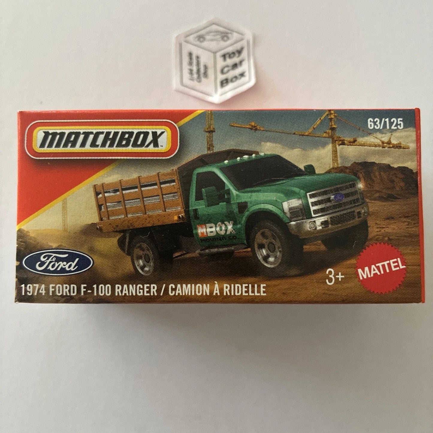 2026 MATCHBOX #63 - Ford F350 Cattle Truck (Green - Power Grab) B42g