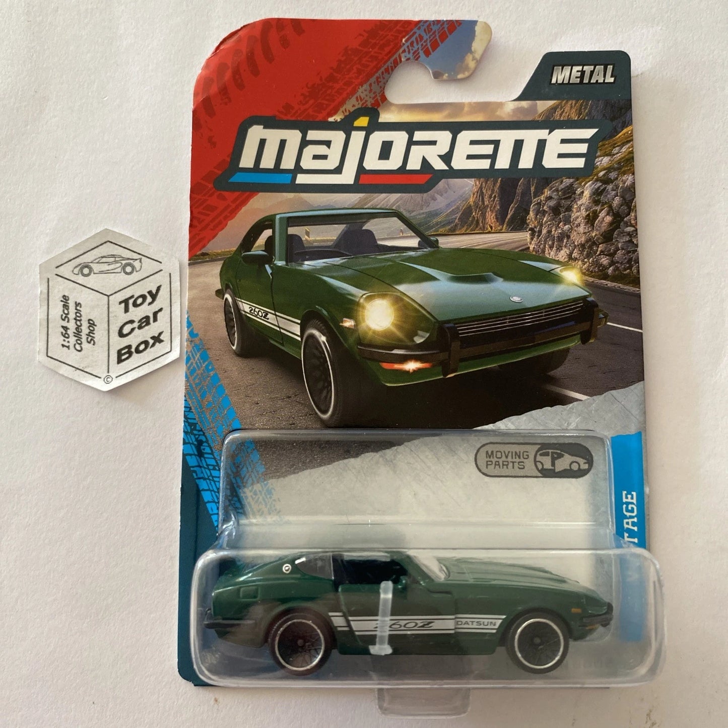 MAJORETTE Datsun 260Z (Green - 1:64* Vintage Cars - Opening Doors) E38