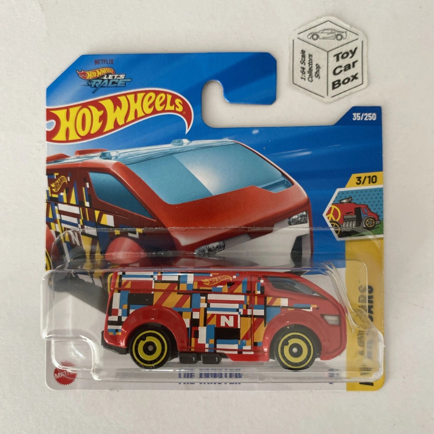 2025 HOT WHEELS #35 - The Vanster (Red #3 HW Art Cars - Short Card) B13