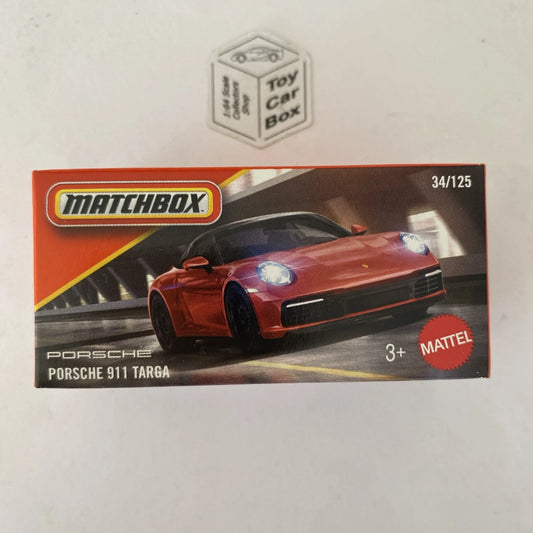2025 MATCHBOX #34 - Porsche 911 Targa (Red - Power Grab) B80