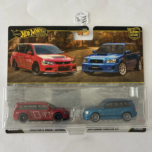 2026 HOT WHEELS Twin Set - 2005 Mitsubishi Lancer Evo & Forester - Q10