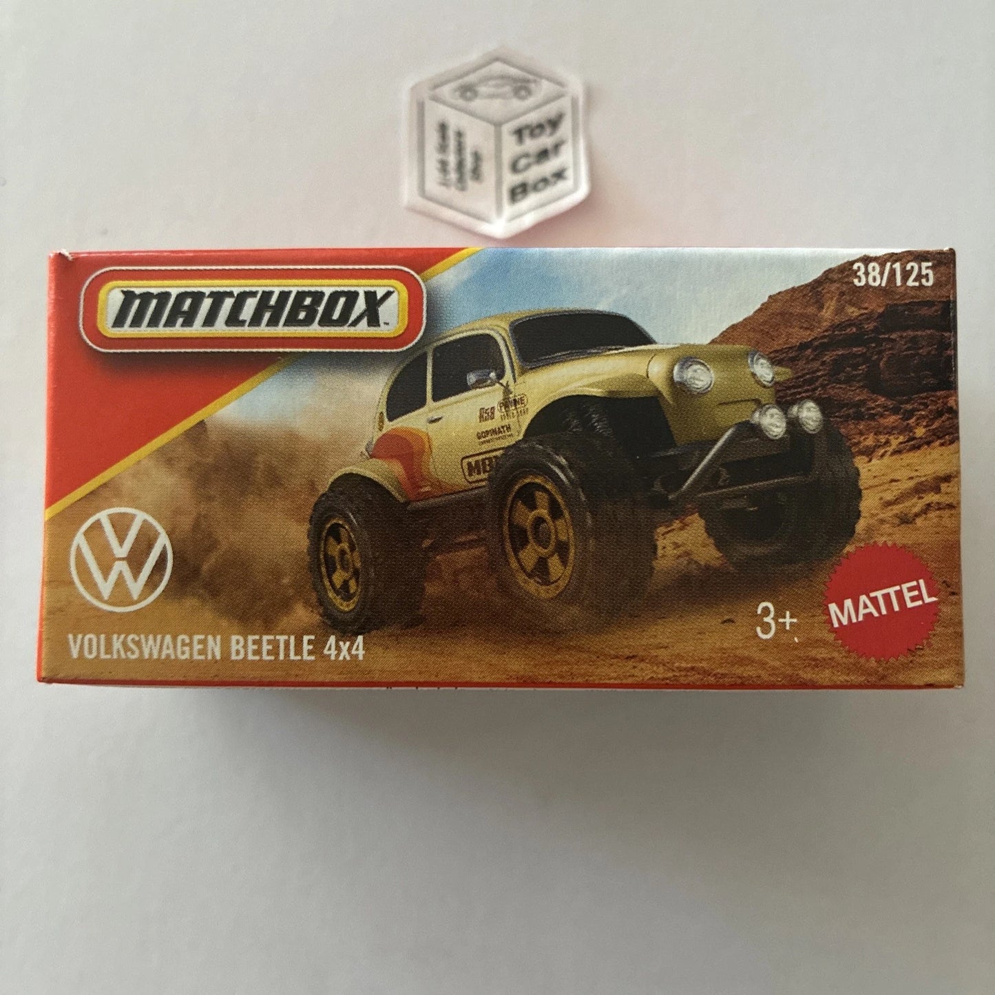 2026 MATCHBOX #38 - Volkswagen VW Beetle 4x4 (Tan - Power Grab) B42g