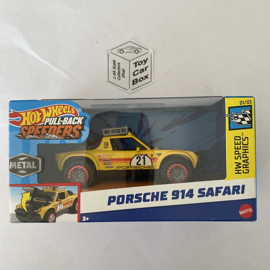 2024 HOT WHEELS 1:43* - Porsche 914 Safari (Yellow - Pull-back Speeders) F30