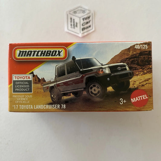 2026 MATCHBOX #40 - ‘17 Toyota Land Cruiser 78 Pickup (Power Grab) C50