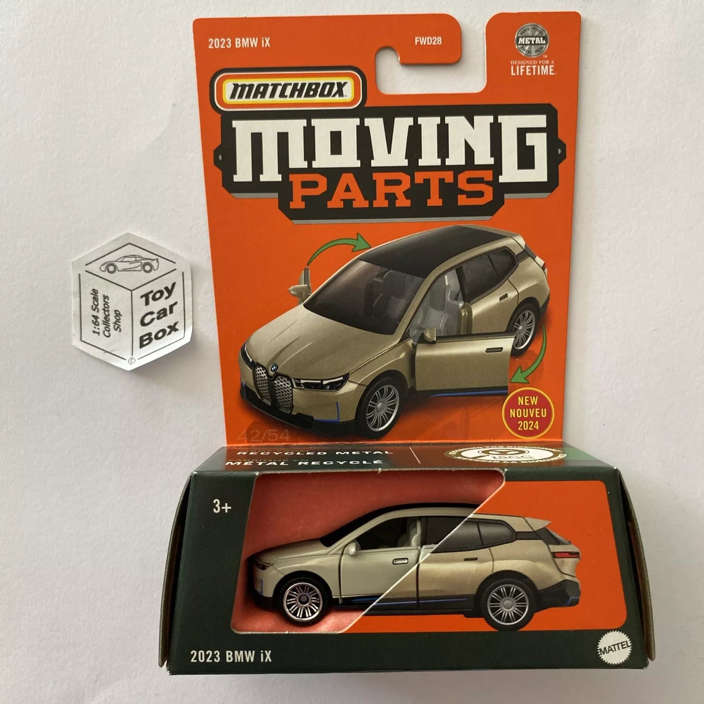 2024 MATCHBOX Moving Parts - 2024 BMW iX (Cream #42 Opening Doors) D20