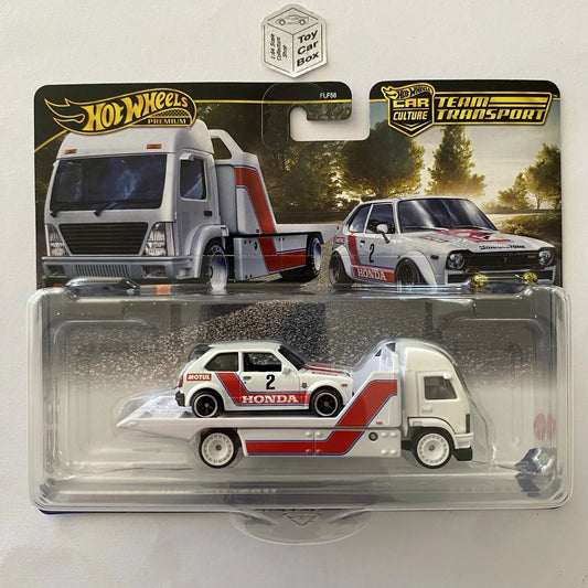 2025 HOT WHEELS Team Transport #80 - ‘73 Honda Civic Custom & Aero Lift - BD68g