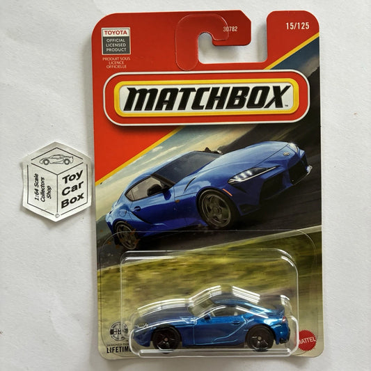 2026 MATCHBOX #15 - 2023 Toyota GR Supra (Blue - Long Card) C00
